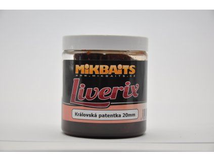 Mikbaits LiveriX boilie v dipu 20mm/250ml - Královská Patentka