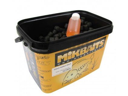 Mikbaits Classic Halibut pelety 14mm 2,5kg + 100ml Lososový olej