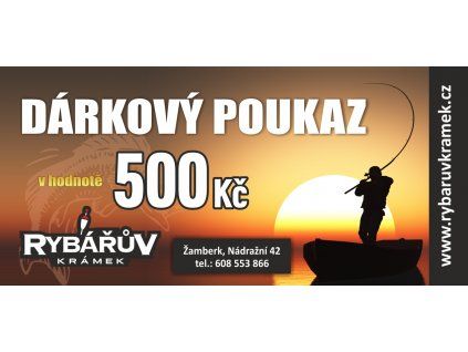 Dárkový poukaz v hodnotě 500 Kč