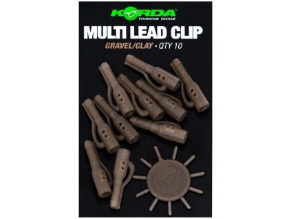Korda Závěsky Multi Lead Clip Gravel 10ks