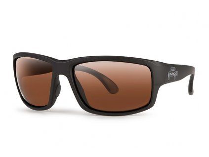 Brýle Floating Wrap Dark Grey Sunglasses Brown Lenses With Mirror Finish