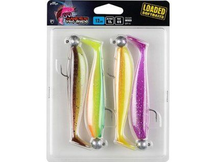 Zander Pro Shad Loaded Mixed UV Colour Pack 10cm 5ks