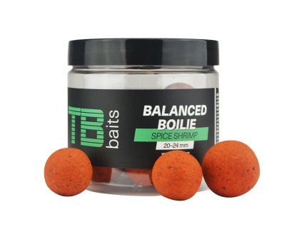 TB Baits Vyvážené Boilie Balanced + Atraktor Spice Shrimp 100g