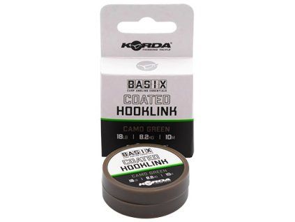 Korda Návazcová Šňůra Basix Coated Hooklink Camo Green 10 m