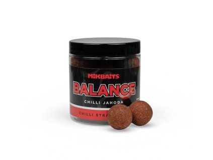 Mikbaits Vyvážené Boilie Balance Chilli Chips Chilli Jahoda 250 ml