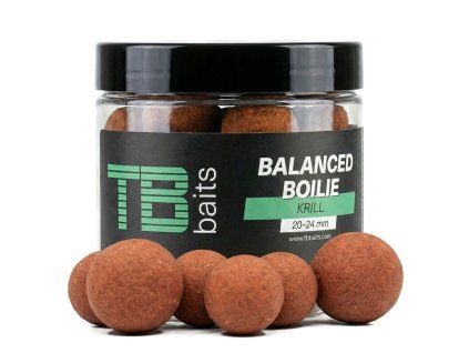 TB Baits Vyvážené Boilie Balanced + Atraktor Krill 100 g 20 24 mm