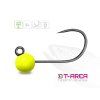 Wolframový jig Delphin T AREA BL 5ks fluo oranžový 4
