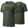 TB Baits Tričko Hidden Carp Green